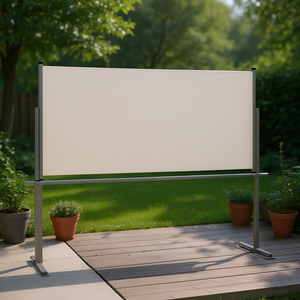 Auvent latéral en aluminium avec toile en polyester, rétractable manuellement, fixation murale, style moderne, pour extérieur - Product Image 2