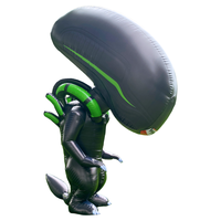 Costume gonflable en PVC épaissi, tête de Xenomorph, costume de monstre gonflable pour adulte, costume de cosplay pour Halloween, mascotte de fête