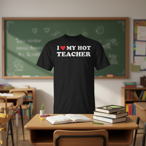 Camiseta I Love My Hot Teacher, camiseta promocional del primer día de clases - Product Image 3