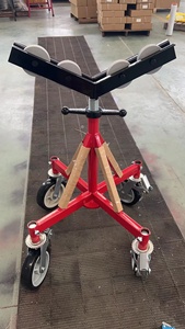 Soporte de tubo con ruedas H405, abrazadera de tubo con cabezal de rodillo en forma de V - Product Image 5