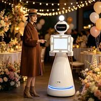 Robot Photo Booth Siap Pakai untuk Pesta, Bluetooth, Flight Case, Wireless Selfie, Berbagi Instan untuk Pertunangan dan Ulang Tahun
