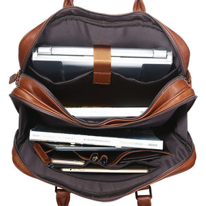 <strong>Leather</strong> <strong>Briefcase</strong> for Men Business Commuting Handbag Genuine <strong>Leather</strong> Shoulder Crossbody Computer <strong>Briefcase</strong> - Product Image 3