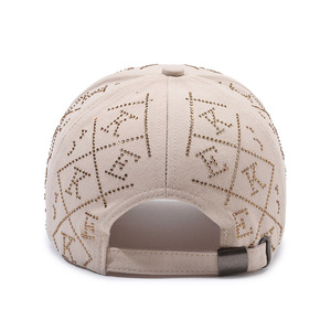 2025 Primavera Verano gorra de béisbol de moda con letras de diamantes de imitación gorra de protección solar de moda todo-fósforo red tentación roja nuevo <span class=keywords><strong>INS</strong></span> - Product Image 5