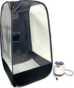 Tente de sauna pliable en gros de boîte à vapeur électrique en acrylique moderne pour la vapeur humide de pièce portative de sauna de désintoxication pour le poids d'appartement - Product Image 4