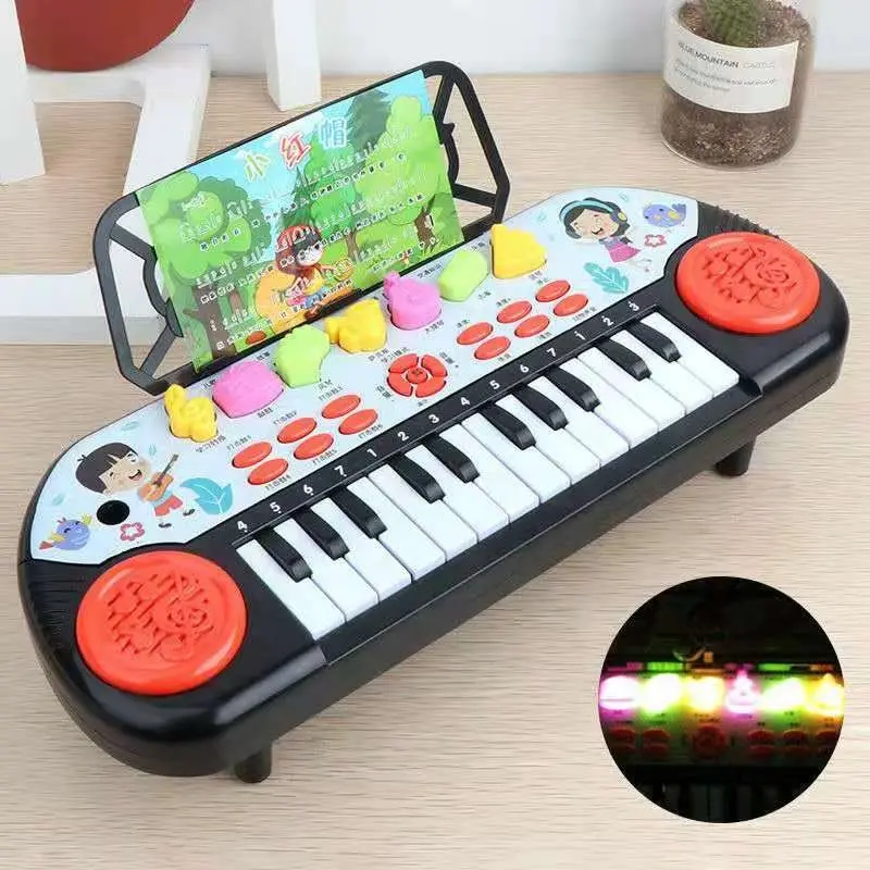 Trung Quốc 25 Phím 1 Tuổi Đến 6 Tuổi Trẻ Em Đồ Chơi Bàn Phím Điện Tử Piano