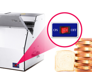 Affettatrice per Pane - Macchina Affettatrice Elettrica Automatica Commerciale con Lame in Acciaio Inox per Panetterie, Ristoranti, Toast - Product Image 5
