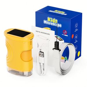 Microscope portable en plastique haute définition à écran 2 pouces, idéal pour les cadeaux et l'observation en extérieur – Nouveauté très demandée - Product Image 1
