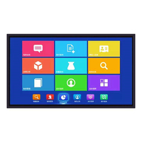 Layar Sentuh IR 55 Inci Pabrikasi Pabrik, Digital Signage All in One Android WiFi, Periklanan Interaktif Dalam Ruangan, Layar Tablet All in One