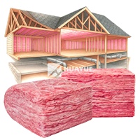 Materiales de Aislamiento para Techos de Almacenes y Casas R19, Paneles de Lana de Vidrio de 6.25 Pulgadas, Aislamiento Acústico y Térmico de Fibra de Vidrio, Retardante de Llama, para Dormitorios