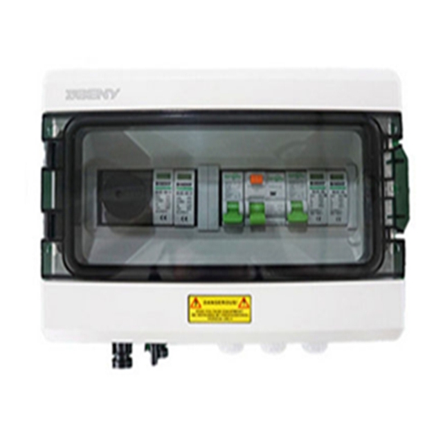BENY 1 Input 1 Output 600v/1000v DC/AC Combiner Box Wall Mount Solar Distribution Box With MCB