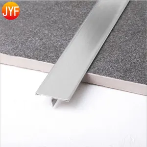ZZ5404 China Suppliers 304 T Shaped Stainless Steel Brushed Tile Trim For Wall