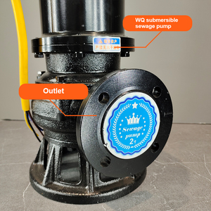 Pompa Centrifuga Sommergibile Monostadio di Alta Qualità per Acque Reflue 60m³/h Trattamento Acque Nere Certificata CE <span class=keywords><strong>230V</strong></span> 0.75KW - Product Image 5