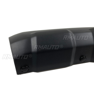 Pour Mitsubishi Pajero Montero V97 V93 2015-2020, garniture de panneau inférieur du pare-chocs avant avec 4 boucles, noir argenté - Product Image 5