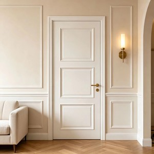Puerta Interior de Madera Compuesta Sólida, Moderna, Insonorizada, de Madera, Tamaño Personalizado para Dormitorio, Apartamento, Hotel, Proyecto OEM - Product Image 1