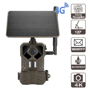 Caméra de chasse pour la faune avec système d'alimentation double OEM ODM, intégration solaire, reconnaissance et classification IA, 4G <span class=keywords><strong>MMS</strong></span> SMTP FTP, IP66 - Product Image 2