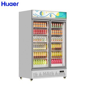 ตู้แช่เย็นแบบตั้งตรงสองประตูสำหรับแสดงสินค้าในร้าน - Product Image 1