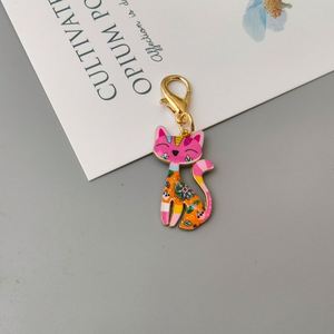 Cat Keychain Wallet Car Keys Gifts Lovers Women Girls Charms Keyring Model Foreign Trade <b>Light</b> Small Bags Small Gifts Spot - Product Image 4