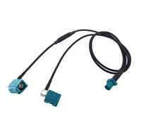 Câble Z mâle vers Z femelle/SMA/SMA 90 de 0,5 m °   Câble répartiteur en Y à angle droit RG174, rallonge pour GPS de voiture, câble de connexion radio