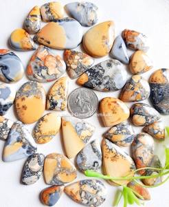 Cabochon en forme de jaspe maligano naturel, pierre précieuse en vrac pour la fabrication de bijoux, pierre polie à motifs uniques, idéale pour bagues - Product Image 3