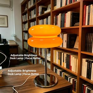 New Creative Modern Orange Table Lamp Bedside Living Room Simple Lighting Decoration Small Led <b>Night</b> <b>Light</b> - Product Image 3