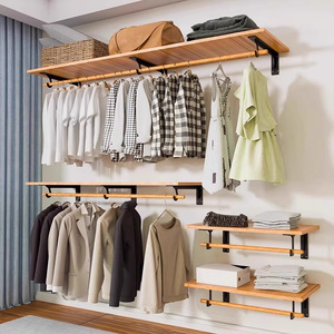Heavy-Duty Hook Bracket Cold-Rolled Steel Wall Mount Wardrobe Storage Support <b>Frame</b> Modern Simple Design - Product Image 1