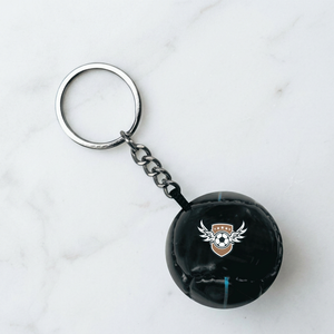 Porte-clés de ballon de football en PVC PU, logo personnalisé, mini porte-clés de football, cadeau promotionnel de sport, souvenir de fan, ballon 3D souple, vente en gros - Product Image 1