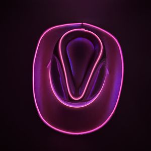 Sombrero de Vaquero Luminoso Hecho a Mano para Fiestas Rave y <span class=keywords><strong>Burning</strong></span> Man, Sombrero de Vaquero de Lujo con Cable EL, Gran Venta - Product Image 5