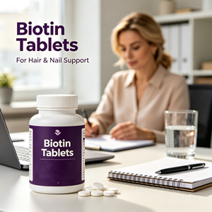Tabletas <span class=keywords><strong>de</strong></span> Biotina que Favorecen <span class=keywords><strong>el</strong></span> Bienestar del Cabello y las Uñas - Product Image 3
