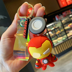 Free Shipping Avengers Key <strong>Ring</strong> Cartoon Cartoon Hero Action Figure Captain America <strong>Spiderman</strong> Iron Man Pendant Wholesale TP-22149 - Product Image 2