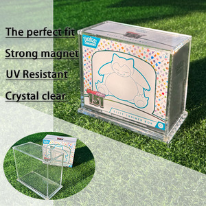 TCG nam châm mạnh mẽ Pokemon etb Acrylic trường hợp cho bảo vệ Pokemon thẻ Elite huấn luyện viên boxs Acryl hiển thị trường hợp với nắp từ - Product Image 5