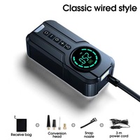 Batterie externe portable 12V 6000mAh avec écran numérique, chargeur, compresseur d'air pour pneus de voiture et démarreur de secours
