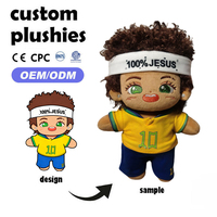 Poupée religieuse chrétienne en peluche super douce personnalisée, cadeau de vacances mignon, en position debout, avec rembourrage en coton, OEM/ODM