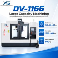 Centre d'usinage vertical CNC DV1166 3 axes BT40, commande FANUC, positionnement 0,012 mm, charge 900 kg, machine VMC 380V, fraisage