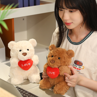 Ours en peluche nouveaux jouets en peluche en peluche amour ours en peluche avec coeur Style mignon cadeau de saint valentin