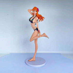 24CM Anime <span class=keywords><strong>uno</strong></span> pezzo figura Nami Beach <span class=keywords><strong>serie</strong></span> Sexy costume da bagno Flash Charm modello Desktop decorazione giocattoli fan regalo di compleanno - Product Image 3