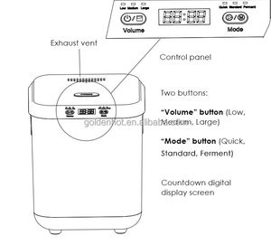 เครื่องกำจัดขยะแบบพกพาความจุ2.5L แบบเรียบง่ายพร้อมตัวควบคุมกลิ่นไม่พึงประสงค์ของห้องครัวไฟฟ้า - Product Image 3