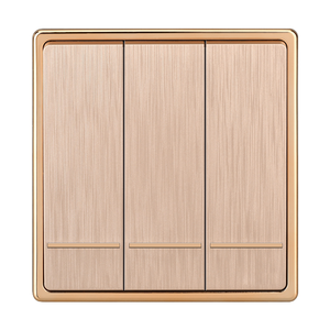 고품질 인기 맞춤형 모던 경량 가전제품 PC 브러쉬드 <span class=keywords><strong>3</strong></span>구 1웨이 10A 단일 제어 벽 스위치 - Product Image 4
