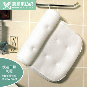 Oreiller de bain 3d 4D, <span class=keywords><strong>appui</strong></span>-<span class=keywords><strong>tête</strong></span> de <span class=keywords><strong>baignoire</strong></span> Spa, emballage personnalisé de luxe de haute qualité avec 6 ventouses - Product Image 6