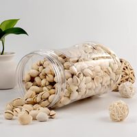 Bocaux en plastique cylindriques de 1/2 gallon (64 oz) avec couvercles, contenants de stockage à large ouverture, sans BPA, écologiques, pour lait et gelée