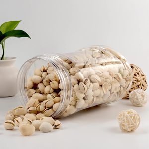 1/2 Gallon 64 oz Clear Plastic <b>Jars</b> <b>with</b> <b>Lids</b>, <b>Large</b> <b>Jars</b>, Wide Mouth Storage Containers - Product Image 4