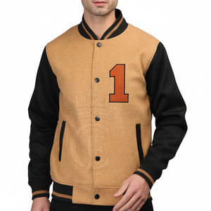 OEM, vestes de Lettermen teintes unies à bas quantité minimale de commande, vêtements nouveau design au prix le plus bas pour hommes, veste d'hiver - Product Image 1