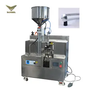 Efficient cosmetic cream paste alu plastic tube filling sealing machine 2600W ultrasonic tube filling and sealing machine