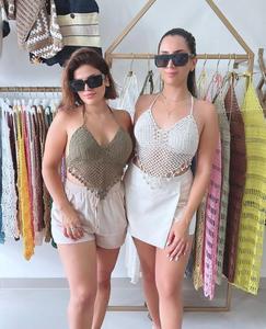 2025 Venda Quente Mulheres Handmade Swimwear Biquíni Crochet <span class=keywords><strong>Beachwear</strong></span> Tops De Bali Indonésia