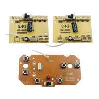 Placa de Circuito de Control Remoto para Excavadora de 2.4G y 6 Canales, Transmisor y Receptor PCB, Repuesto de Placa Base para Excavadora de Juguete RC DIY