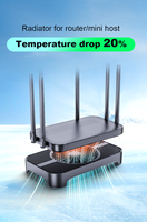 Gamer-X Z-X4 silencieux et silencieux DC 5V USB alimenté routeur ventilateur de refroidissement sans fil TV Box PC ventilateur avec filet de protection et vis
