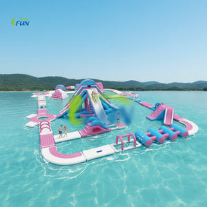 Plataformas Flotantes Inflables de PVC/Vinilo para Parques Acuáticos, con Tobogán y Forma de Iceberg, para Uso Comercial y Niños - Product Image 1