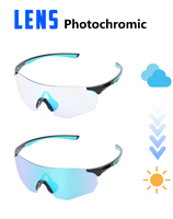 Lunettes de soleil de sport enveloppantes UV400 pour cyclisme, ski, course à pied, anti-vent, colorées, personnalisables avec logo, photochromiques