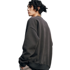 <span class=keywords><strong>Sudadera</strong></span> con Capucha para Hombre, de Alta Calidad, Lisa, Extra Grande, de Felpa de Algodón Grueso, Cuello Redondo, sin Estampado - Product Image 1