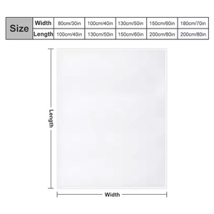 Custom 50*60inch Flannel Sherpa Printed Sofa Bed Throw <strong>Blanket</strong> 300GSM Home Decor for Office and Living Room Bedroom Wholesale - Product Image 3