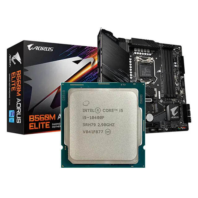 GA B560M AORUS ELITE Motherboard Suit with Intel Core i5 10400F CPU No integrated graphics card LGA 1200 New but without cooler